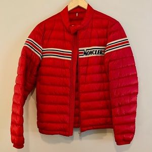 Moncler Red Down Retro Reanuld Jacket